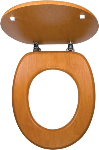 WC sedátko svetlý orech z dyhovanej MDF