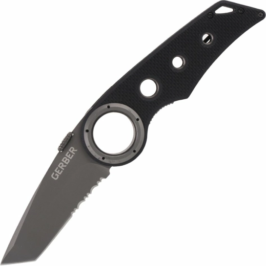 Gerber Remix Tactical vreckový nôž 7,7 cm, čierny, G10, spona