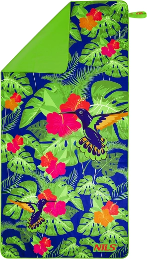 Rýchloschnúci uterák z mikrovlákna NILS Camp tučniaky 160 × 80 cm