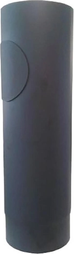 Dymová rúra s otvorom 130 mm, dĺžka 500 mm, hrúbka 1,5 mm, čierna