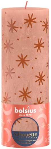 Rustikálna sviečka 190 × 68 mm – krémový karamel