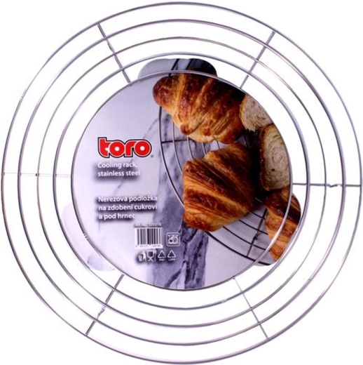 Toro nerezová drôtená podložka na cukrovinky 32,5 cm
