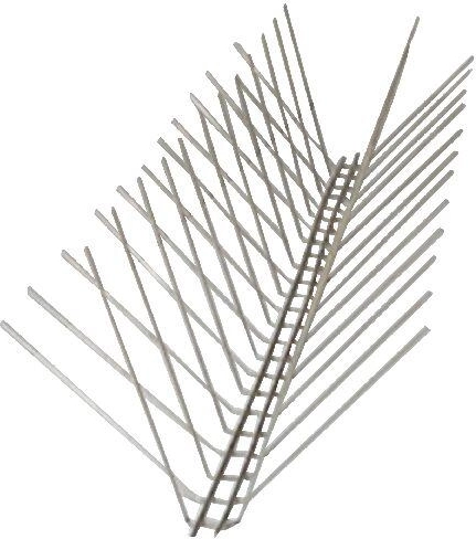 Ochranné hroty proti holubom z nerezu 50 × 10 cm, 40 hrotov