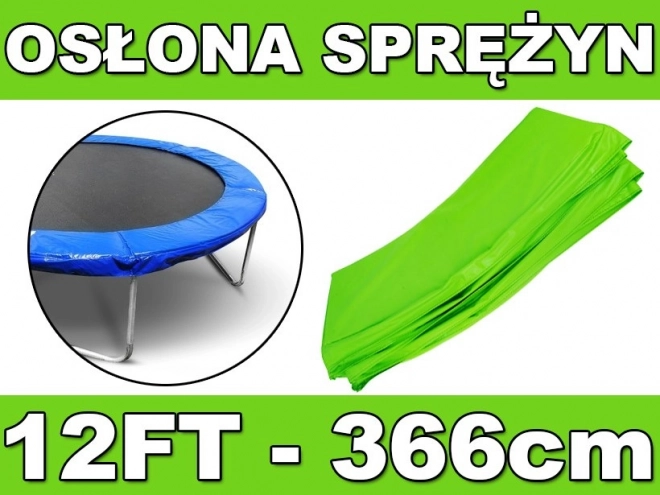 Ochranný kryt pružín SKYRAMIZ pre záhradnú trampolínu 366 cm (12 ft) – zelený