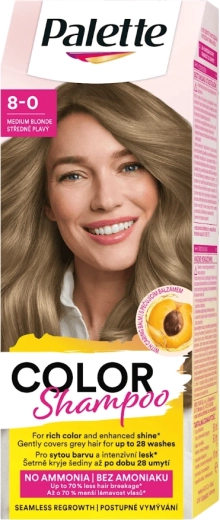 Palette Color Shampoo 8-00 stredne plavý 50 ml