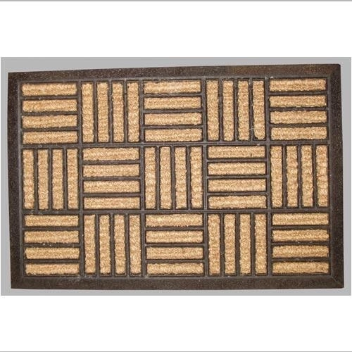 Rohožka Criss Cross 40 × 60 cm z kokosového vlákna a PP