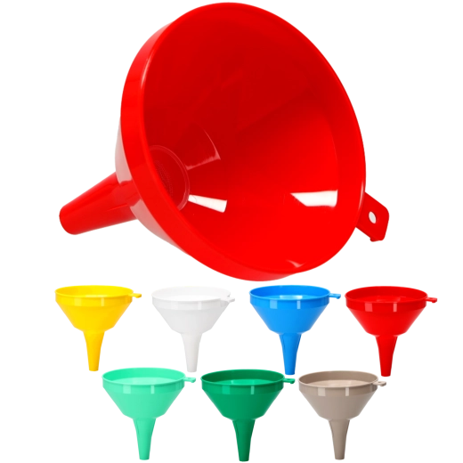 Veľký plastový lievik so sitkom 16 cm