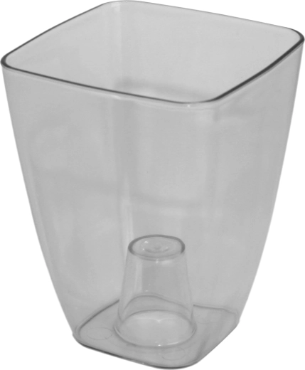 Priehľadný štvorcový obal na orchidey 13 cm