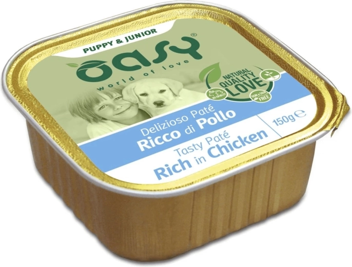 Oasy Tasty Paté Puppy & Junior kuracia paštéta pre šteniatka 150 g