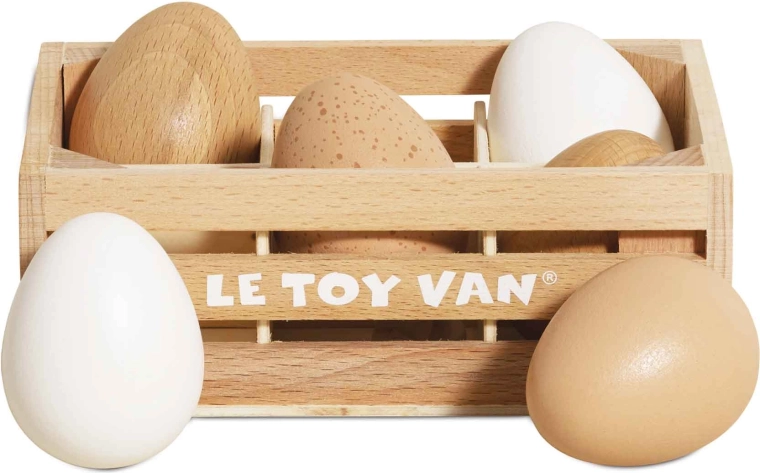 Drevené vajíčka v debničke Le Toy Van