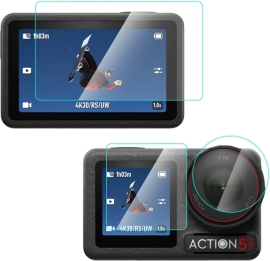 Ochranné tvrdené sklo Puluz pre DJI Osmo Action 5 Pro