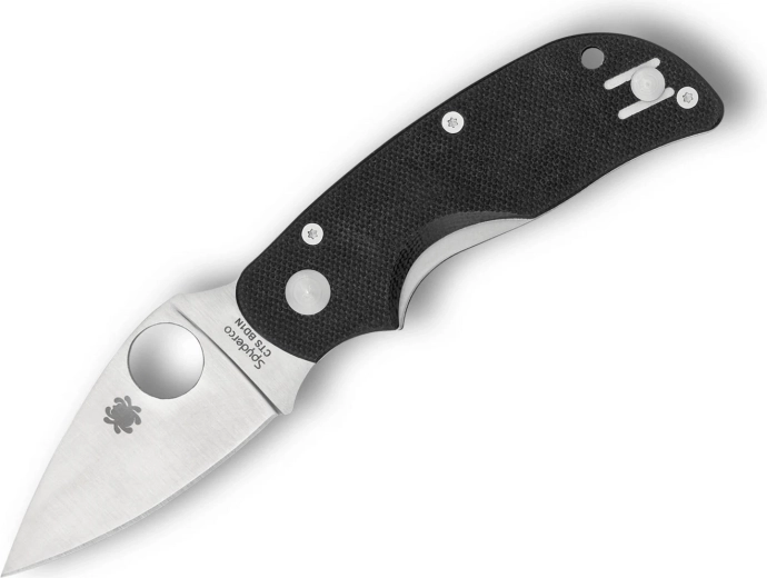 Vreckový nôž Spyderco Cat 6,4 cm, satin, čierny, G-10