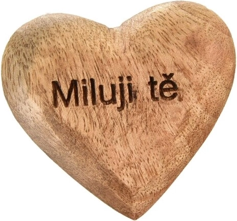 Dekoratívne srdce mango „Milujem ťa“