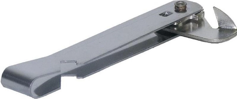 Kovový otvárač na konzervy v tvare T