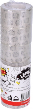 Priehľadná lepiaca páska 24 mm x 10 m - 6ks