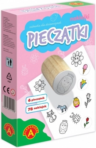 Malé pečiatky a nálepky pre dievčatá