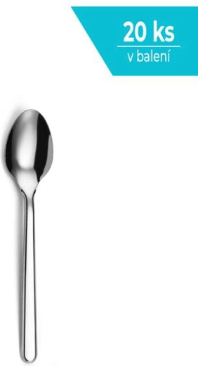 Čajové lyžičky z nehrdzavejúcej ocele, 20 ks