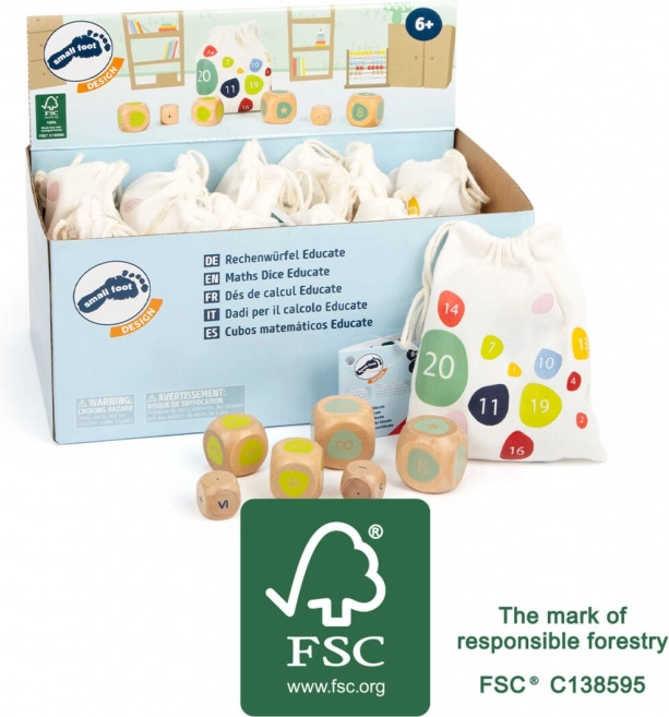Edukativné kocky počítanie