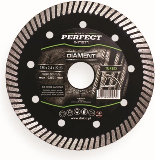 Diamantový kotúč 125 mm Turbo STALCO