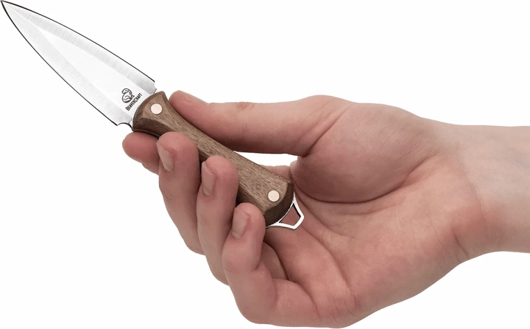 BeaverCraft NCK1 krčná dýka s koženým puzdrom