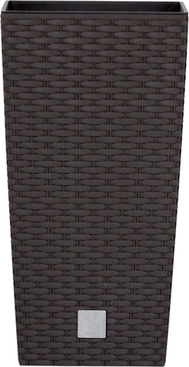 Kvetináč Rato Square s vložkou 20 × 20 × 37,6 cm – umbra