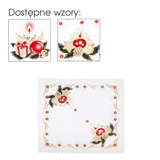 Vianočný dekoratívny obrúsok Boże Narodzenie 46 × 46 cm - 1 kus