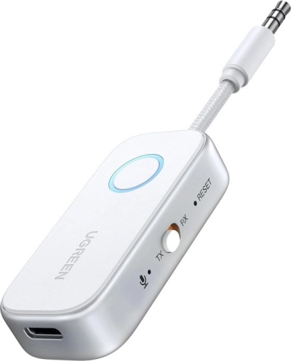Bluetooth audio adaptér UGREEN 5.4 3,5 mm (TX/RX) biely - 1 kus