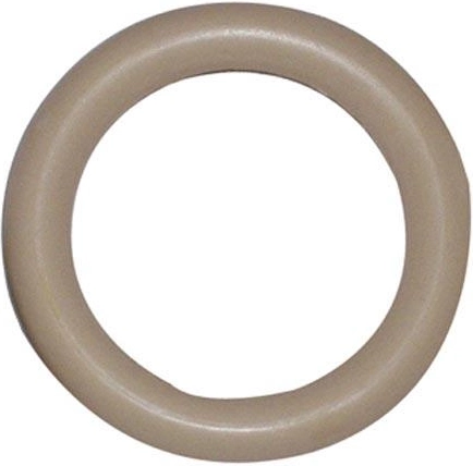 Plastový krúžok na záclonové tyče, béžový (sada 10 ks)