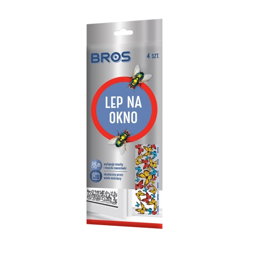 Bros lepiaca páska na okno proti muchám a lietajúcemu hmyzu
