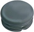 Kruhová zátka 42 mm z LDPE, čierna (10 ks)