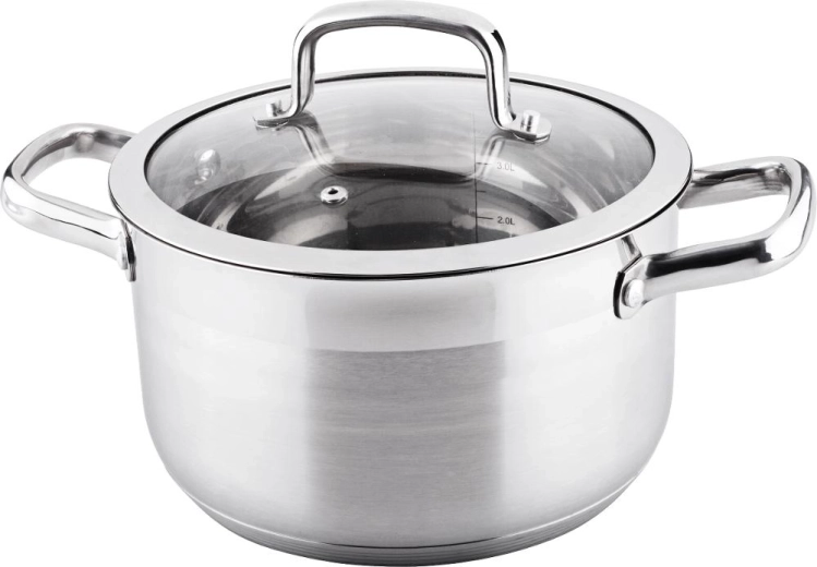 Lamart Prestige hrniec so sklenenou pokrievkou 4,6 l, 22 cm