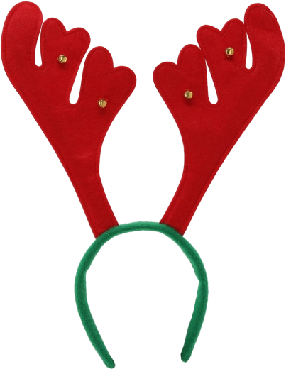 Čelenka s parohmi soba červené 31 × 35 cm