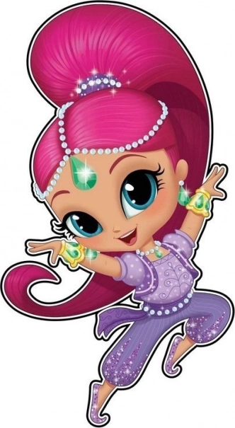 Nálepka na stenu Shimmer&Shine - Shimmer (malá)