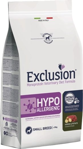 Exclusion Hypoallergenic Small Breed granuly pre malých psov s konským mäsom a zemiakmi 2 kg