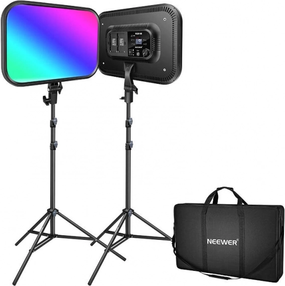 Sada LED panelov NEEWER RGB168 60 W, 2500–8500 K (2 kusy)