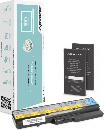 Batéria Movano L09L6Y02 pre notebooky Lenovo B570/G560/G570/G770 (Li-ion, 4400 mAh, 48 Wh)