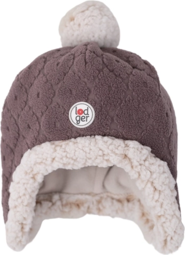 Lodger flísová čiapka Hatter Folklore Fleece mauve (1–2 roky) - 1 kus