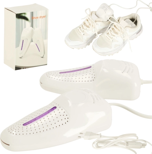 Elektrická sušička obuvi – biela