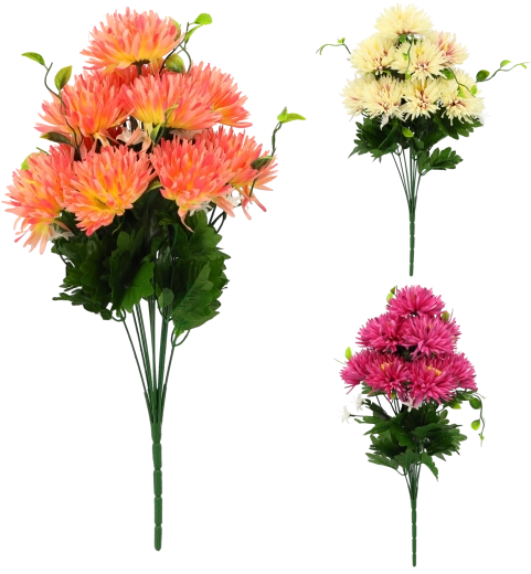 Umelá chryzantéma – dekoratívna kytica 50 × 25 × 25 cm