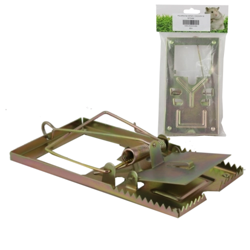 Kovová pasca na myši a potkany 17,5 × 9 cm