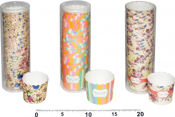 Pevné farebné cukrárske košíčky 5 cm, 25 ks