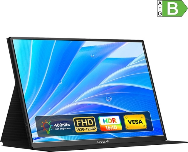 Prenosný herný monitor ZEUSLAP P16 16" WUXGA 120 Hz