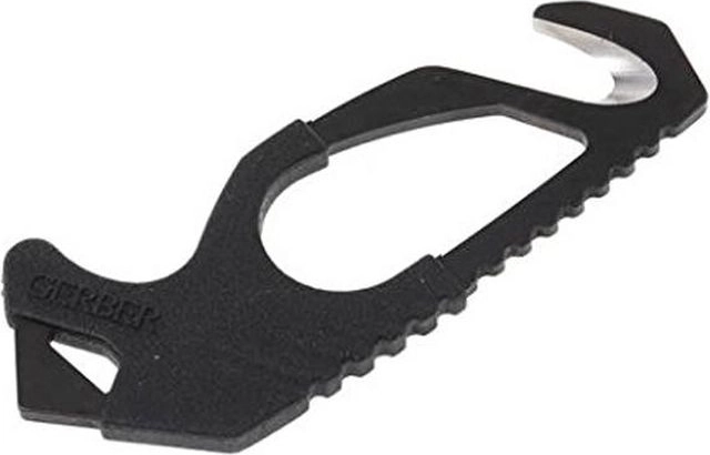 Gerber rezač bezpečnostných pásov s hrotom na sklo, čierny