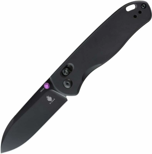 Kizer Drop Bear – čierny vreckový nôž z hliníka (154CM, EDC)