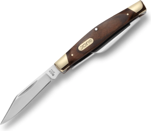 Buck 371 Stockman Woodgrain vreckový zatvárací nôž s 3 čepeľami