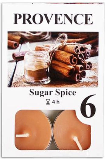 Čajové sviečky Sladké korenie, 6 ks