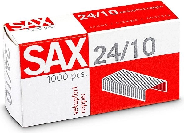 Zošívacie sponky 24/10 medené, 1000 ks