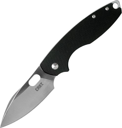CRKT Pilar III Black vreckový nôž 7,5 cm, čierny, G10