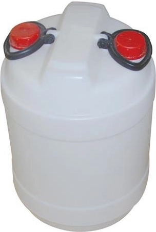 Plastový dvojhrdlový sud 50 l biely