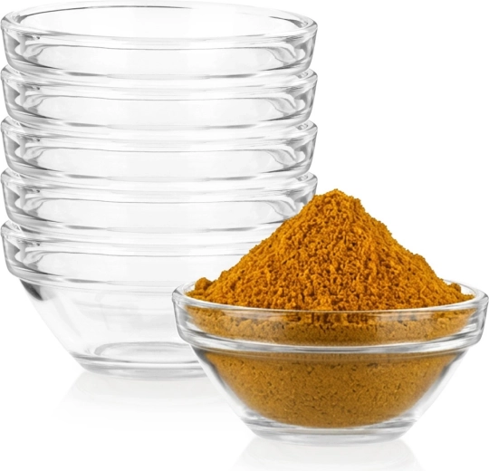 Vilde sklenené mištičky na dipy 80 ml, 6 ks, 7,5 cm